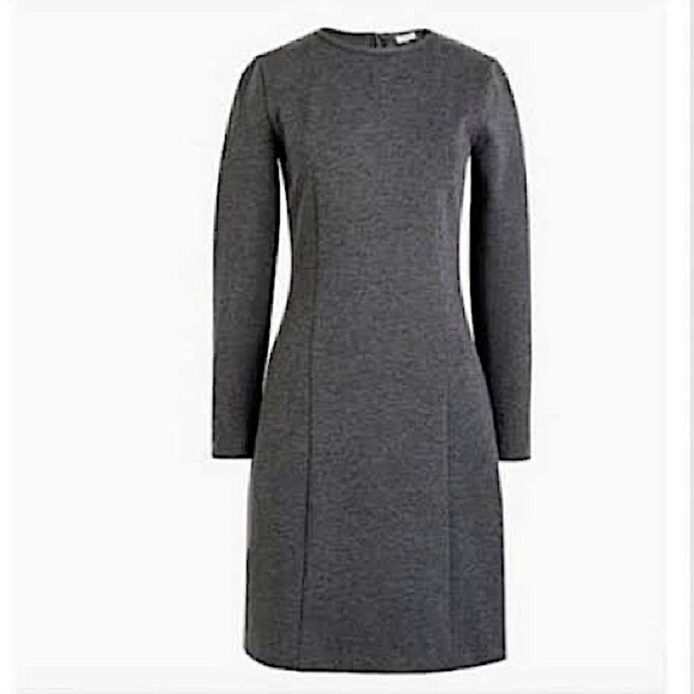 J Crew Gray pints sheath dress, backzip, in size 2